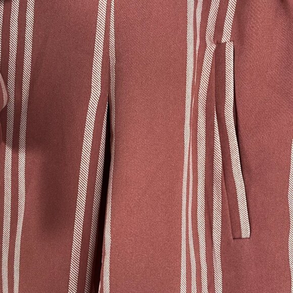 Torrid Self Tie Mid Short Stripe Dusty Rose Polyester NWT‎ Women's Size 20 - Picture 6 of 10